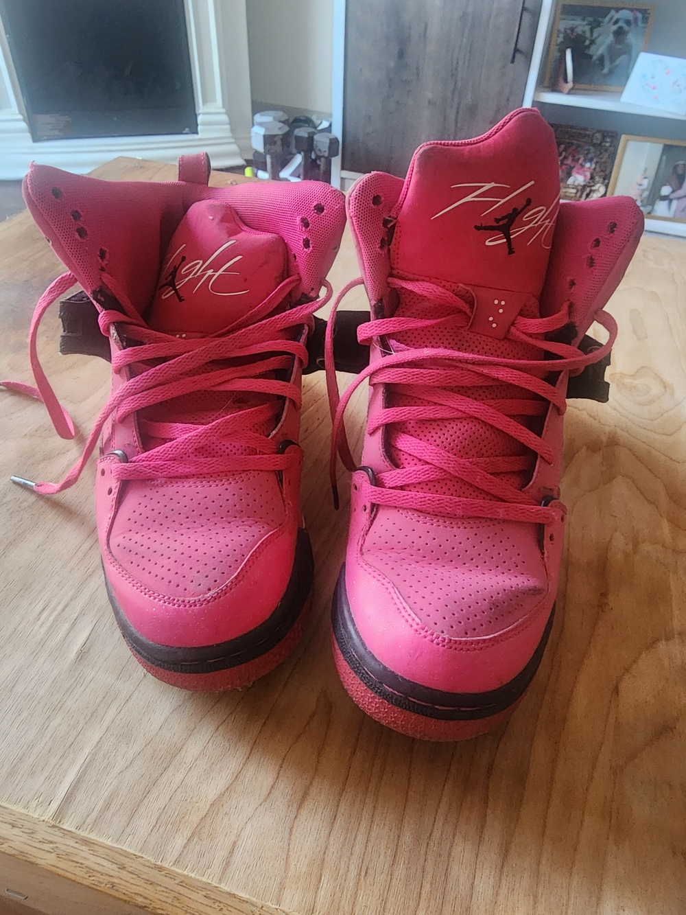Jordan Kids Pink High-Top Sneakers